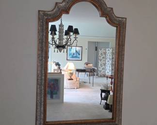 Ornate Arch-Top Wall Mirror 34x55 Inches