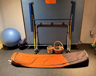 Fold Up Ping Pong Table and Work Out Equipment