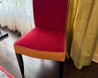 Close up of one of 8 Dinning Chairs