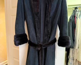 Reversible mink & Suede Coat