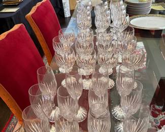 Baccarat Stems, -  White Wine, Red Wine, and Champagne 