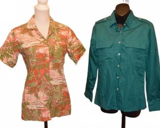Vintage 1980s Cheryl Tiegs Camp Shirts