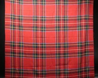 60s Macnab Scottish Wool Tartan Travel Rug