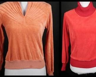 80s Sears  Mister Noah Womens Velour Tops