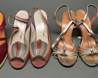 Vintage 80s Disco Era Womens Dress Heels