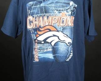 1998 Denver Broncos Back to Back AFC Champions Tee