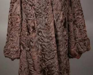 1940s Duplers Rich Brown Broadtail Lamb Fur Coat