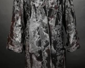 Vintage 40s Black Sheared Lamb Coat by Duplers