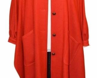 70s Vintage Pendleton USA Red Wool Cape Coat