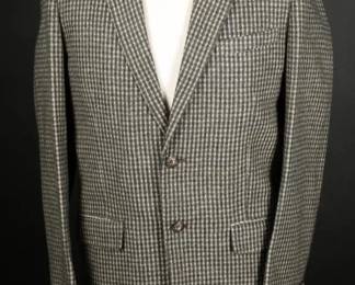 1960s Mens Tweed Guncheck Sport Coat