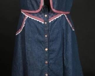 vintage 70s Jessicas Gunnies Denim Set