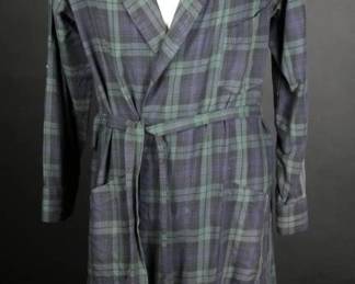 60s Mens Tremayne  Scott Black Watch Robe