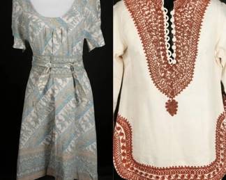 Mogul Ltd. Embroidered Cotton Tunic and Dress