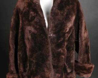 50s Brown Mouton Fur Coat TLC