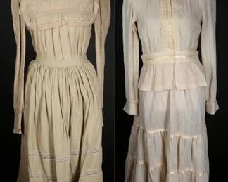 Vintage 70s Frilled Cottagecore Dress Sets