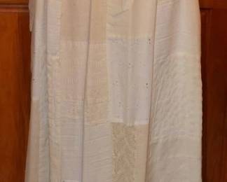 1970s Handmade Patchwork Wrap Maxi Skirt