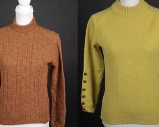 60s Pandora and Garland Vintage Mod Wool Sweaters