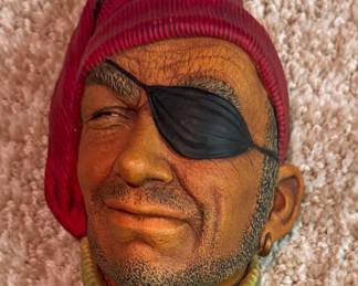 Vintage Bossons Chalkware Smuggler Wall Plaque. Photo 1 of 2.