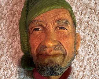 Vintage Bossons Chalkware Corsican Character Head Wall Plaque. Photo 1 of 2.