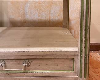 Pair of Milling Road Furniture French Provincial Bedside Tables. Each Measures 28" W x 20" D x 22" H. Photo 3 of 4.