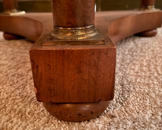 Baker Furniture French Empire-Style Occasional Table. Measures 25" D x 25" H. Photo 5 of 6