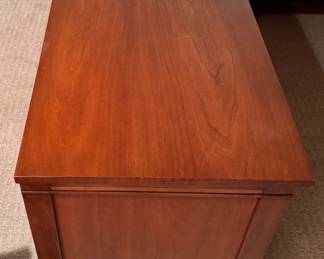 Kindel Furniture French Regency-Style Two-Door Cabinet. Measures 40" W x 19" D x 32" H. Photo 2 of 7.