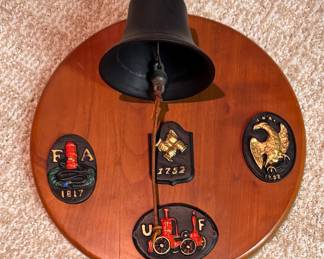 Vintage American Fire Insurance Metal Plaques.