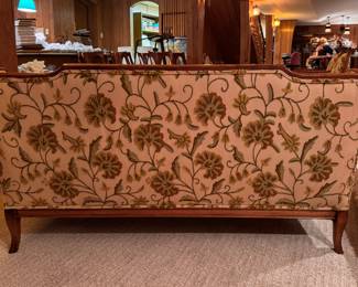 Crewel Upholstered Sofa. Measures 56" W x 32" D with 19" Seat Height. Photo 4 of 5.