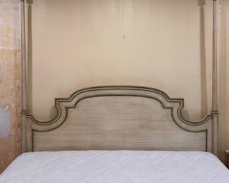 Milling Road Furniture French Provincial King Size Headboard. Measures 88" H. Photo 1 of 3.