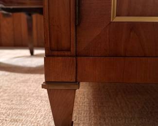 Kindel Furniture French Regency-Style Two-Door Cabinet. Measures 40" W x 19" D x 32" H. Photo 5 of 7.