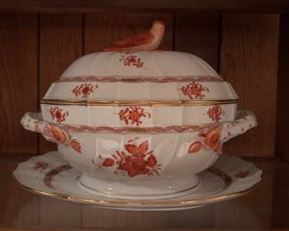 Herend Floral Chinese Bouquet Lidded Tureen.