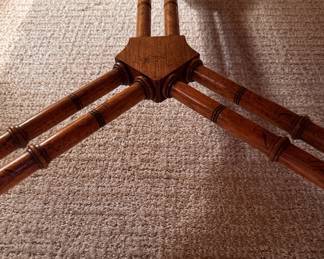 Chinese Chippendale-Style Faux Bamboo Frame Coffee Table. Measures 42" x 24" x 18" H. Photo 6 of 6.