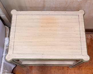 Pair of Milling Road Furniture French Provincial Bedside Tables. Each Measures 28" W x 20" D x 22" H. Photo 2 of 4.