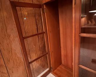 Kindel Furniture French Regency-Style Two-Piece Bookcase / China Cabinet. Base Measures 66" W x 19" D x 32" H; Glass-Front Topper Measures 66" W x 13" D x 47" H. Photo 2 of 8.