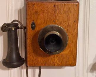 Antique Wall Mounted Telephone
