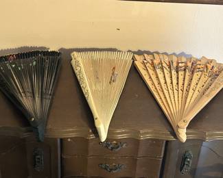 Vintage Folding Hand Fans