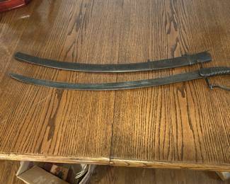 Antique Cavalry Sabre w/ Matching Scabbard