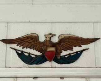 Sexton American Eagle Cast Metal Wall Plaque