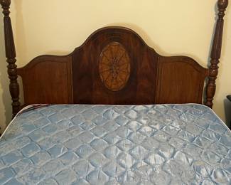 Vintage Wooden Four-poster Bed