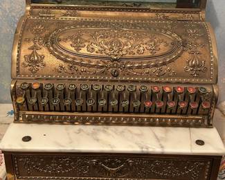 Vintage NCR Brass Cash Register (Working)