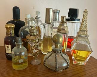 Assorted Vintage and Antique Perfume Bottles
