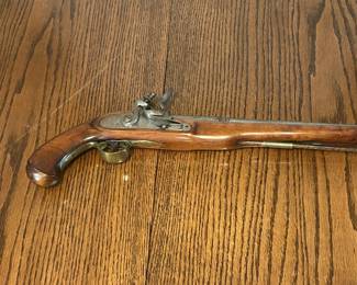 Antique Single-Shot Flintlock Pistol