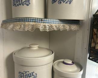 Pfaltzgraff Yorktowne Stoneware Canisters