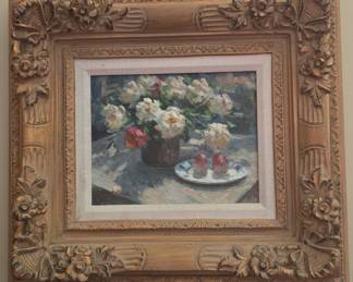 Impressionist Floral Still Life Oil Painting