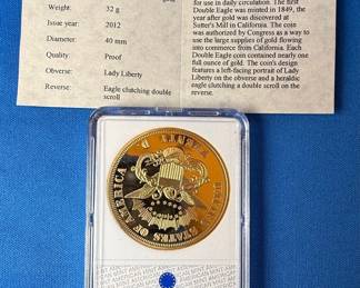 American Mint 1861 Paquet Reverse Double Eagle Replica