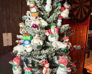 Hallmark Mitford Snowmen Tabletop Tree