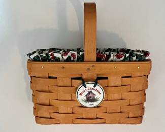Longaberger 1999 Christmas Collection "Merry Christmas" Basket