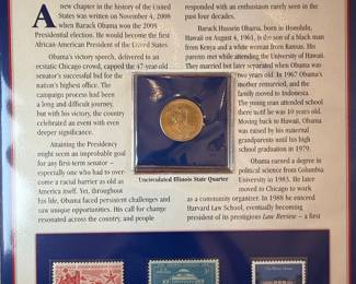 Barack Obama PCS Stamps & Coins Commemorative Album