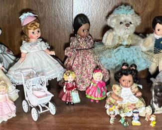 Assorted Madame Alexander and Other Collectible Dolls