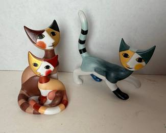Goebel Rosina Wachtmeister Cat Figurines